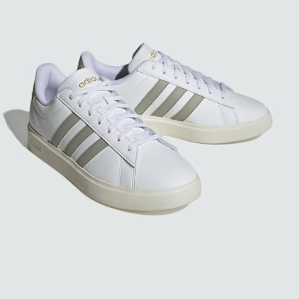 Adidas Grand Court 2.0 White and Gray Sneakers